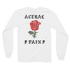 Big Rose // White // Long Sleeve T-Shirt