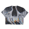 Wavy Skull // Crop Top