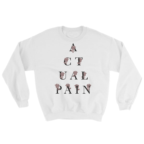 Pyramid Rose Logo // Light Crewneck Sweater