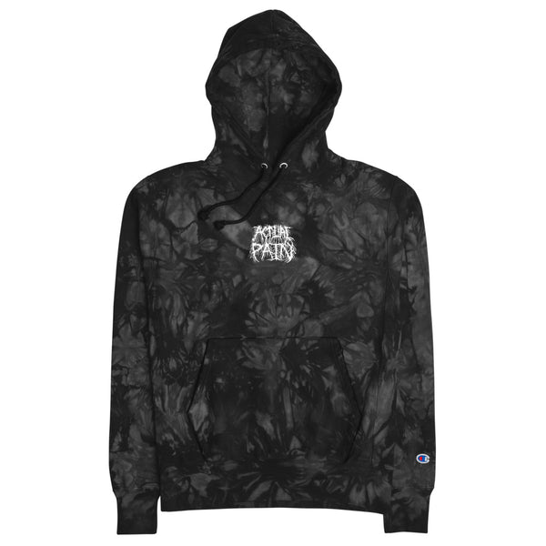 AP ROOTS LOGO // EMBROIDERED // Unisex Champion tie-dye hoodie