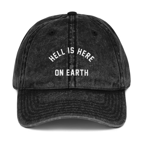 Hell is Here // Vintage Cotton Twill hat