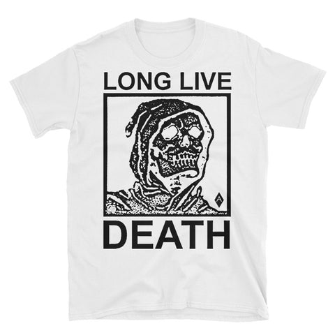 Long Live Death // Unisex White Tee